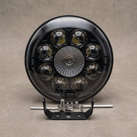 Nakamoro Premium Series R04 Model 7 Inch Round LED Floodlight With White/Amber Drl 1pcs
