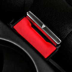 Deepal Logo Metal Seat Belt Clip Metallic Silver 2 Pcs Set