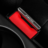 Jaecoo Logo Metal Seat Belt Clip Metallic Silver 2 Pcs Set