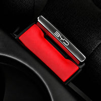 BYD Logo Metal Seat Belt Clip Metallic Silver 2 Pcs Set