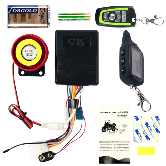 Motorcycle CK 2-Way Bike Alarm Lock Security System With LED Display