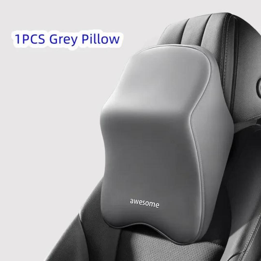 Universal Back Rest Cushion for Pain Relief Premium Quality Memory Foam For Car Seat 1 Pc(Grey)