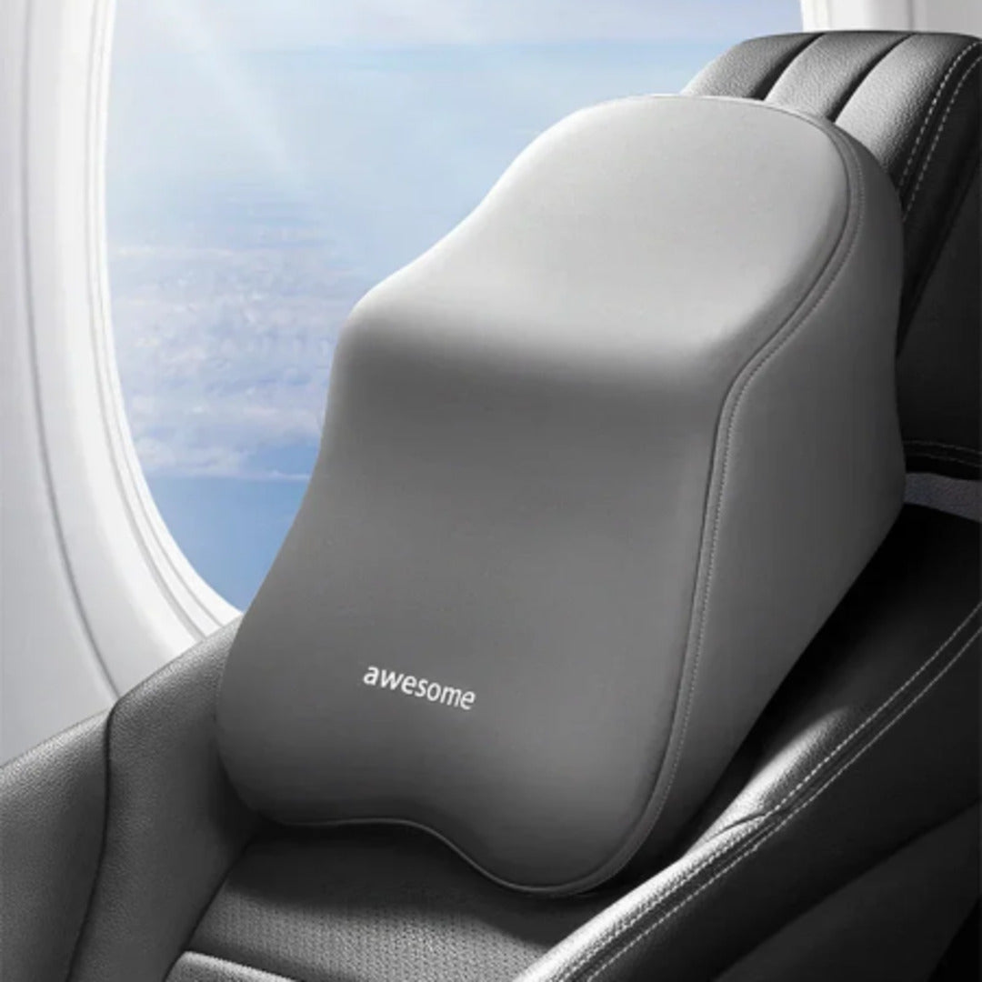 Universal Back Rest Cushion for Pain Relief Premium Quality Memory Foam For Car Seat 1 Pc(Grey)