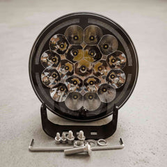 Nakamoro Premium Series R03 Model 9 Inch Round LED Floodlight With White/Amber Drl 1pcs