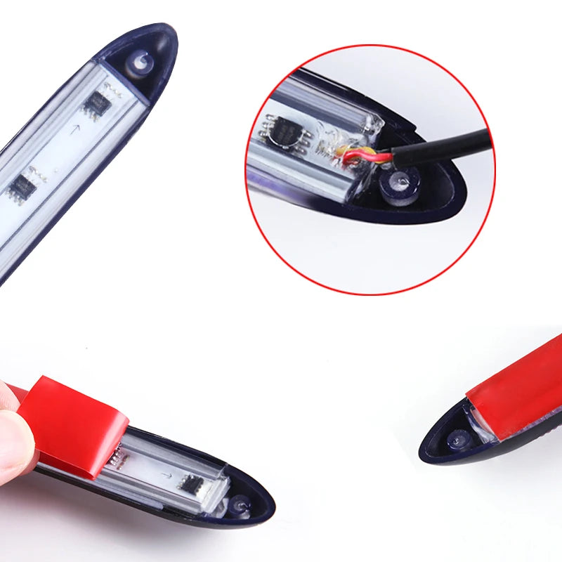 Universal Bumper DRL LED Strip 12-inch Light Daytime Running Turn Sign