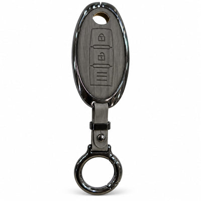 Nissan Juke Elite Series Metallic Car Key Case Luxury Zinc Alloy Protection Case(Grey)