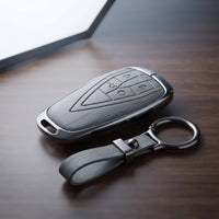 Oshan X7 Elite Series Metallic Car Key Case Luxury Zinc Alloy Protection Case(Grey)