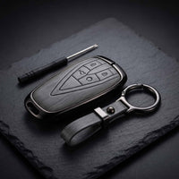Oshan X7 Elite Series Metallic Car Key Case Luxury Zinc Alloy Protection Case(Grey)