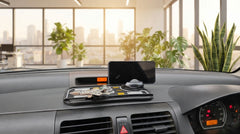 Premium Dashboard Non Slip Mat with Mobile Holder Parking Number Plate Sliding Plane