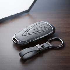 Oshan X7 Elite Series Metallic Car Key Case Luxury Zinc Alloy Protection Case(Grey)