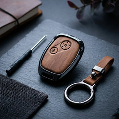 Honda Civic Reborn Elite Series Metallic Car Key Case Luxury Zinc Alloy Protection Case(Brown)