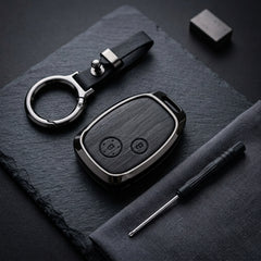 Honda Civic Reborn Elite Series Metallic Car Key Case Luxury Zinc Alloy Protection Case(Black)