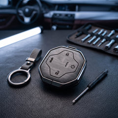 Jetour T2 Elite Series Metallic Car Key Case Luxury Zinc Alloy Protection Case(Grey)