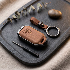 Swift New 2020-2025 Model Elite Series Metallic Car Key Case Luxury Zinc Alloy Protection Case(Brown)