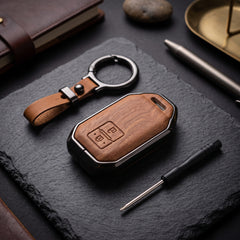 Suzuki Fronx 2026 Model Elite Series Metallic Car Key Case Luxury Zinc Alloy Protection Case(Brown)