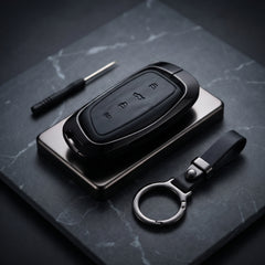 Haval H6 2025 Model Elite Series Metallic Car Key Case Luxury Zinc Alloy Protection Case(Black)