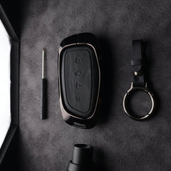 Haval H6 2025 Model Elite Series Metallic Car Key Case Luxury Zinc Alloy Protection Case(Black)