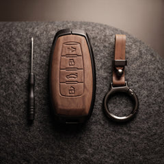 Haval H6 2022 Model Elite Series Metallic Car Key Case Luxury Zinc Alloy Protection Case(Brown)