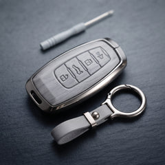 Haval H6 2022 Model Elite Series Metallic Car Key Case Luxury Zinc Alloy Protection Case(Grey)