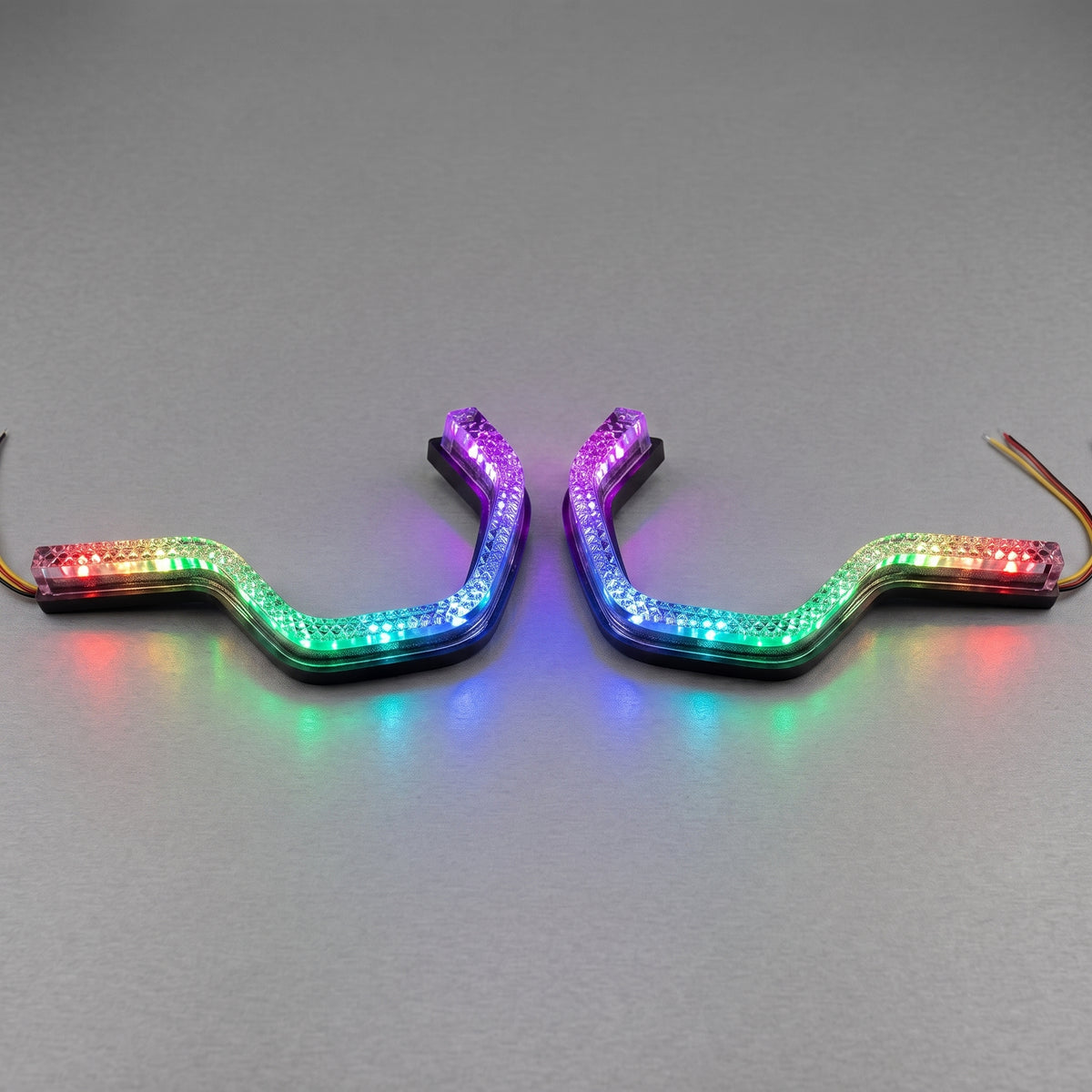 Universal Angel Eyes Retrofit APP Control RGB Crystal LED for Car Headlight 2 Pcs Set