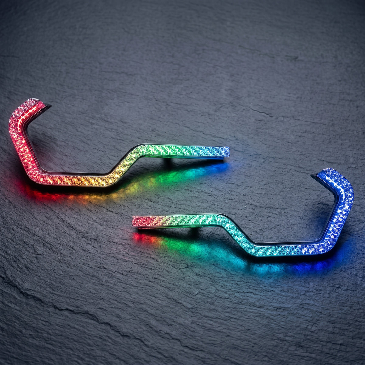 Universal Angel Eyes Retrofit APP Control RGB Crystal LED for Car Headlight 2 Pcs Set