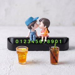 Universal Cute Kissing Couple Character Decoration Accessories For Car