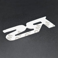 RS Metal Logo In Premium Quality 1  PC RED