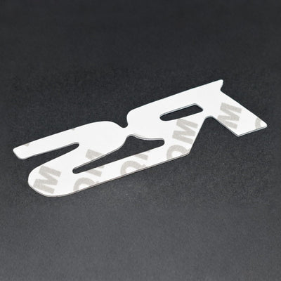RS Metal Logo In Premium Quality 1  PC Black