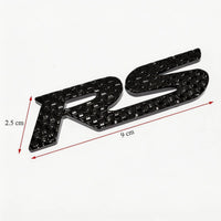 RS Metal Logo In Premium Quality 1  PC Black