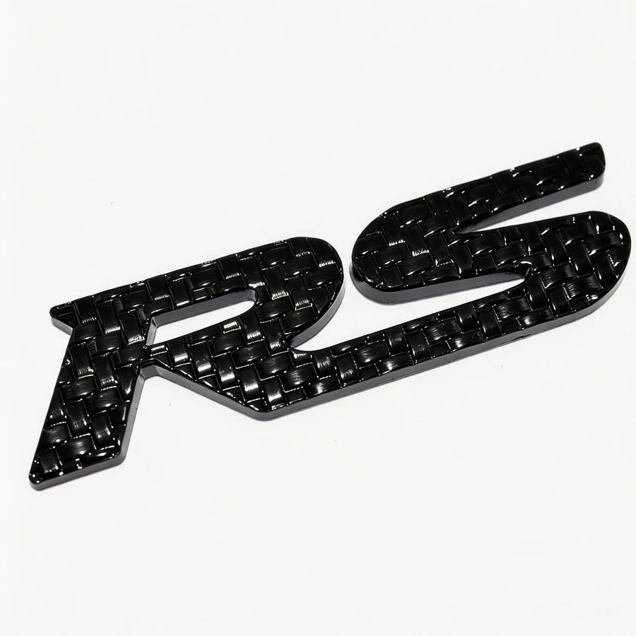 RS Metal Logo In Premium Quality 1  PC Black