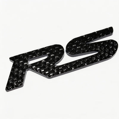 RS Metal Logo In Premium Quality 1  PC Black