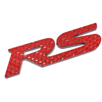 RS Metal Logo In Premium Quality 1  PC RED