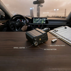 1 Pc 120W Max Upgraded 6 in 1 Car Charger With Starlight Projection in Car Roof Type C+iOS With Ciggrette Lighter Shocket Compatible with Smart Phone