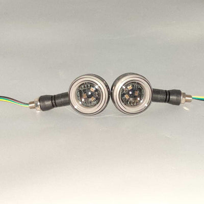 Round Shape Bike Thor Indicators Audi Style With Parking Light 2 Pcs Set