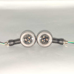 Round Shape Bike Indicators Hatora Audi Style With Parking Light 2 Pcs Set