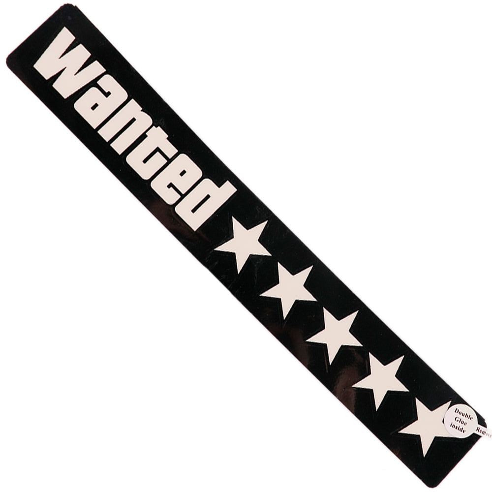 Windshield Electric 5 Star Wanted Sticker Sheet Car LED Light Up Window