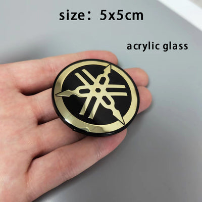 Acrylic Badge logo For YAMAHA YZF-R15 R25 R3 MT25 MT03 M-slaz150 YZF-R25 YZF-R3 4 Pcs Set