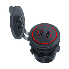 Universal USB Type C 3.0 Quick Charge Fast Charger Type C Car Charger Socket 12V-24V for Car