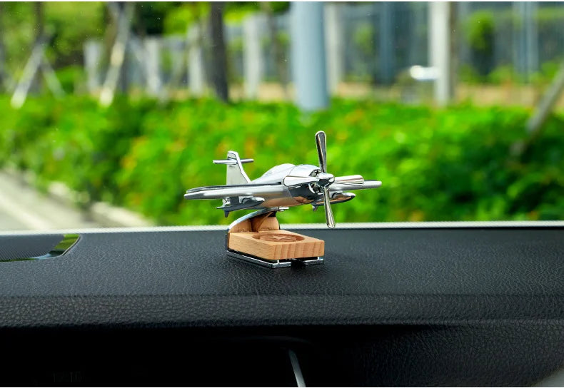 Stylish Solar Aeroplan Model Car Dashboard Air Freshener Perfume