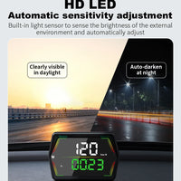 Universal G21 GPS HUD Gauge Car Digital Head Up Display Speedometer Odometer Campus Time