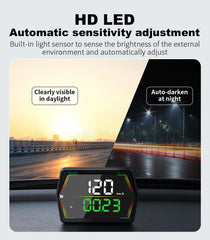 Universal G21 GPS HUD Gauge Car Digital Head Up Display Speedometer Odometer Campus Time