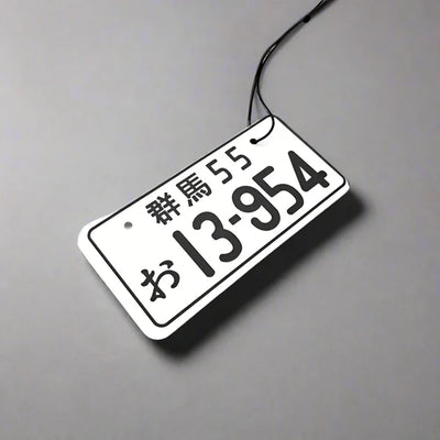 13-945 Number Plate Style Car Air Freshener Hanging Perfume Rear View Mirror Decor For Car 1 Pc