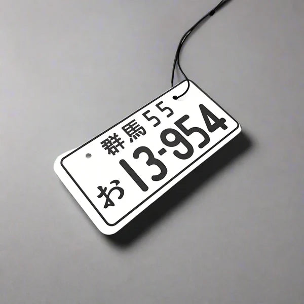 13-945 Number Plate Style Car Air Freshener Hanging Perfume Rear View Mirror Decor For Car 1 Pc