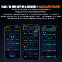 2 Pcs Set Universal Mobile Operated Angel Eye Modification Devil Eye Round Led Panel