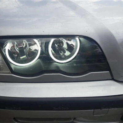 Universal Square LED Angel Eyes Rings Lights Super Bright Headlight Angel Eye 2 Pc (146mm)