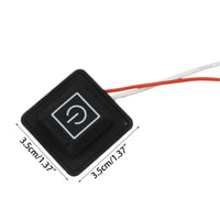 Car Color Light Button Switch Silicone Waterproof Switch 1 Pc