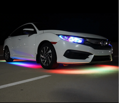 Universal Car Dynamic Style Under Glow Lights Car Exterior Light Strip Kit Waterproof Under Glow Kit For Car With APP Control