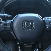 Honda Steering Logo Carbon Fiber Style Logo