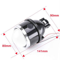 Universal LIUHAWK Bumper BI Xenon Projector Upgraded Version With RGB DRL And 100 watt LED Supported Chrome Ring 3.0 Lens