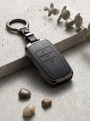 KIA Sportage Old Elite Series Metallic Car Key Case Luxury Zinc Alloy Protection Case(Black)